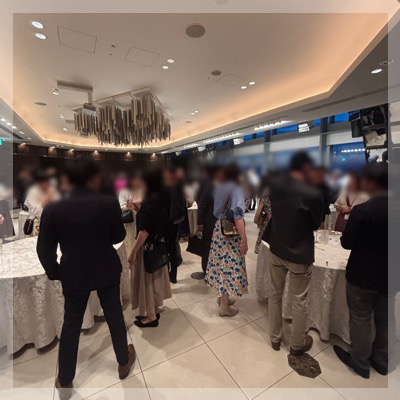 【最大100名】絶景の式場貸切で立食パーティー！軽食＆飲み放題付き