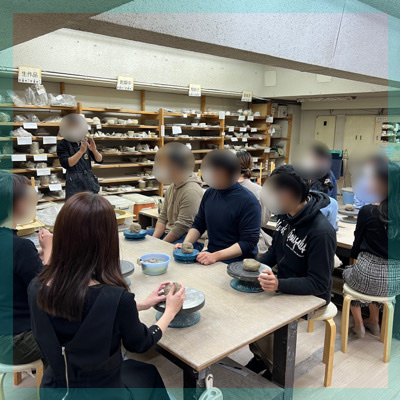 ＼陶芸コン☆貸切空間／世界に1つだけのコップやお皿を作ろう♪