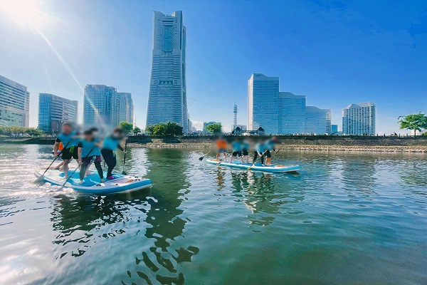 ＼新体験★水の上でおさんぽ!?／MEGA SUPで水上おさんぽin 横浜♪