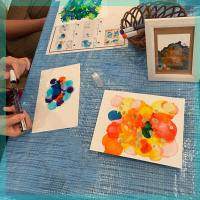 芸術の秋！【アルコールインクアート体験】