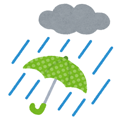 天気は悪くても気持ちは晴れ！