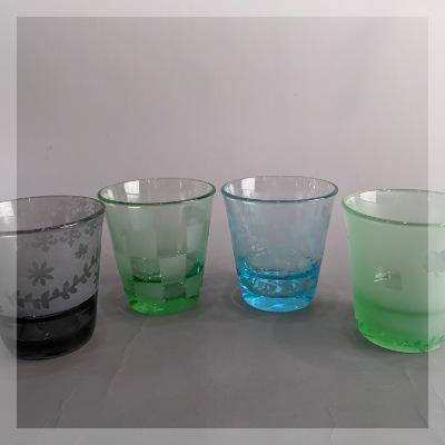 《恋活♡グラスアート体験》出来上がったグラスで乾杯♪