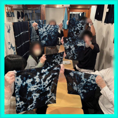 《趣味コン☆昔ながらの藍染体験》自分だけのオリジナルハンカチを作ろう♪