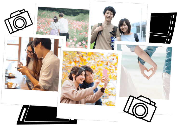 お出かけするカップル