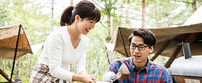 登山したいカップル