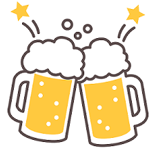 ビールで乾杯