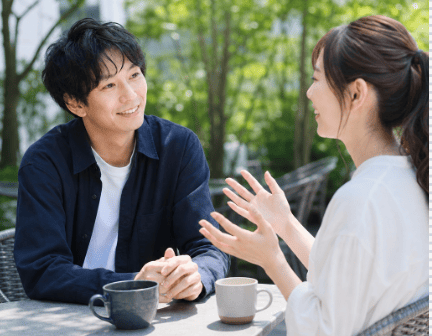 話し合いができる男女