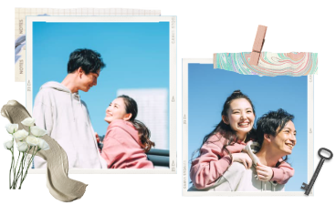 仲の良いカップル