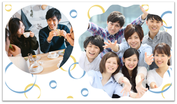 楽しそうな男女