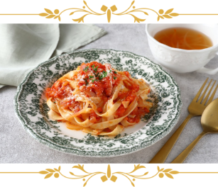 手打ちパスタのアマトリチャーナ