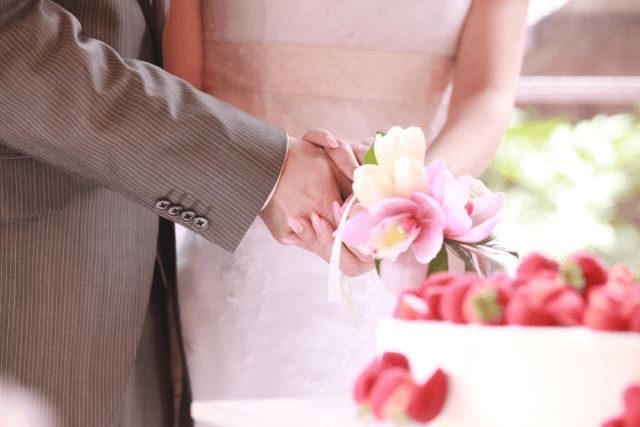 結婚する男女