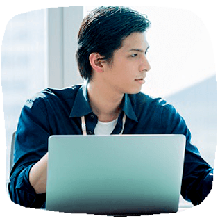 若く見られる男性