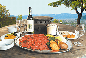 ぶどうの丘のBBQ