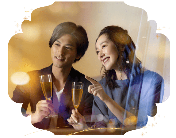 デートをする男女