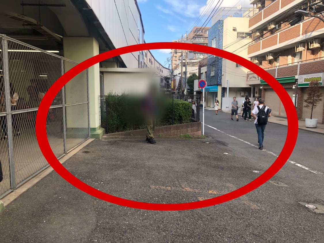 調布花火集合場所