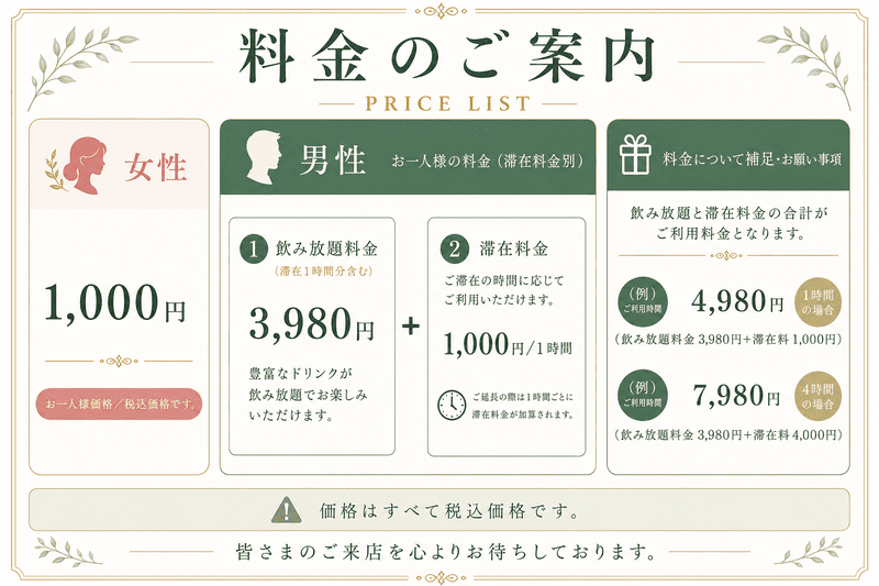 料金表