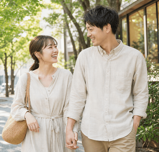 夫婦になっても仲良し