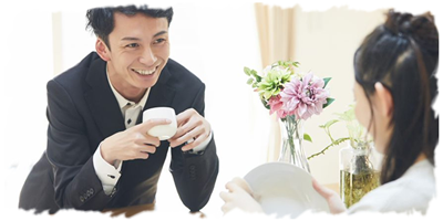 はじめましての男女