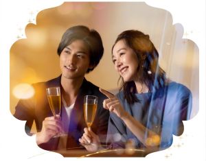 デートをする男女