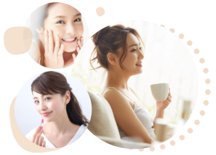 楽しそうに会話している男女