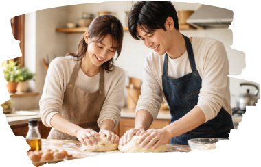 いっしょに和菓子作り