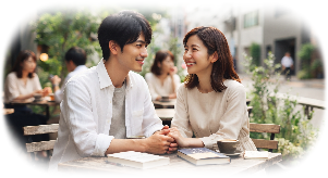 街コンで出会う男女