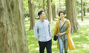 お散歩しながら仲良くなれる