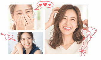 笑顔が可愛い女性