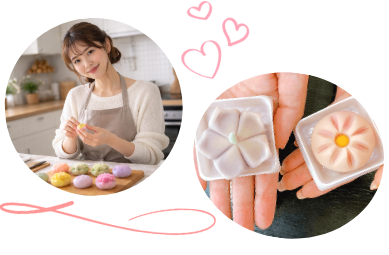 いっしょに和菓子作り