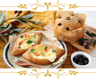 ミルク風味のちぎりパン＆コーンパン