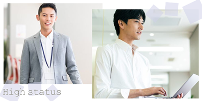 お仕事をする男性