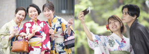浴衣男女