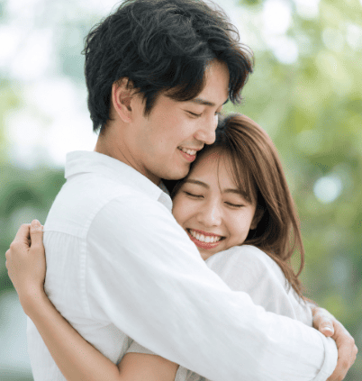 ハッピーな男女