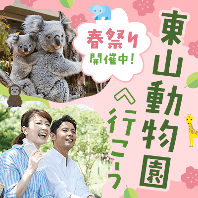 【東山動物園】30代限定・春祭り開催中！
【東山動物園でのんびりおさんぽコン♪】