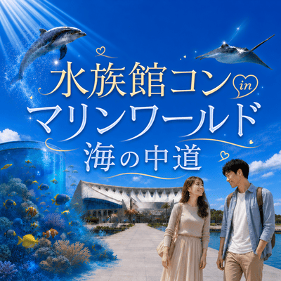 【海の中道駅すぐ】＼同世代と人気スポットで恋をしよう／
【マリンワールド海の中道で恋活♡】