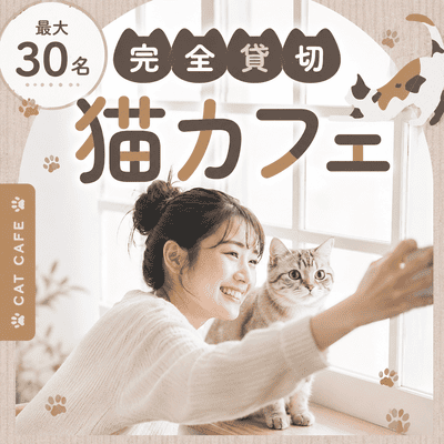 【吉祥寺】＼女性大幅先行中／【店舗貸切でねこ活】
吉祥寺のねこカフェでまったり出会おう
