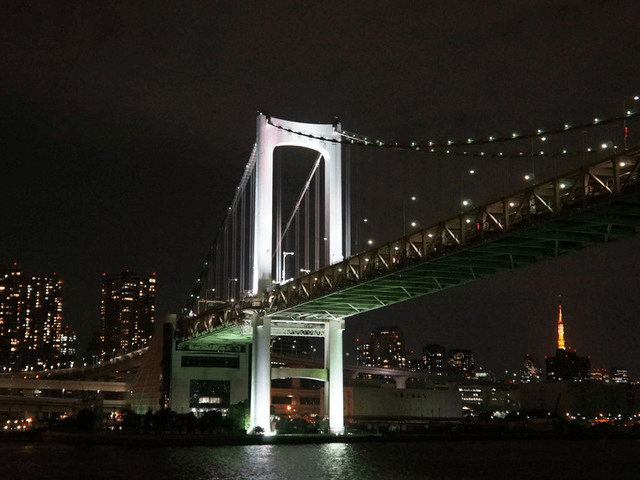 最後はフリータイム。夜景を見渡せるデッキで交流♪