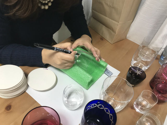 世界に一つだけ！自分だけのマイグラス作り♪